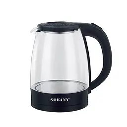 Електрочайник Sokany SK-SH-1097 з термостійкого скла з LED-підсвіткою (46328-SK-SH-1097_325) - мініатюра 7