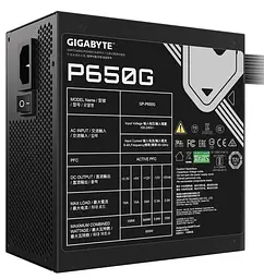 Блок живлення Gigabyte 650W GP-P650G 80+Gold (GP-P650G) Б/в - мініатюра 4