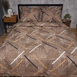 Комплект постільної білизни Moon&Star Микросатин Premium Terra Style Сімейний 143х210х2 наволочки 2х40х60 - мініатюра 6