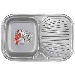Кухонна мийка Haiba 74x48 satin HB0561, Нержавіюча сталь