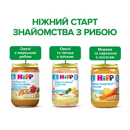 Пюре HiPP Овочі з морською рибою 190 г - мініатюра 7