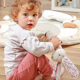 Іграшка дитяча BabyOno Кролик Мілі з пискалкою 6.5х26 см (2179421569) - мініатюра 4