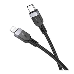 Кабель для заряджання та передачі даних USB Hoco X109 Silicone PD27W /3A Type-C to Lightning 3m Black (35919_3605822) - мініатюра 4