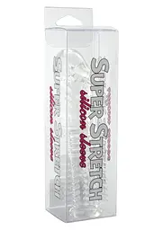 Насадка на пеніс Seven Creations Silicone Sleeve 14 см прозорий - мініатюра 3