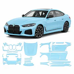 Антигравійна захисна бронеплівка за лекалами для BMW 4 Series Gran Coupe G26 2021- повний кузов