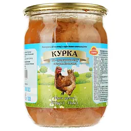 Уцінка. Курка тушкована по-домашньому 500 г (872104) 