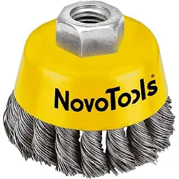 Щітка NovoTools чашоподібна 125мм торцева плетений дріт