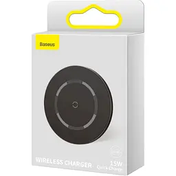Бездротовий зарядний пристрій Baseus Simple Magnetic Black [WXJK-E01] [122151] - мініатюра 7
