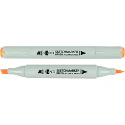 Набір спиртових маркерів Santi Brush SA-23 помаранчевий 6 шт. (390951)