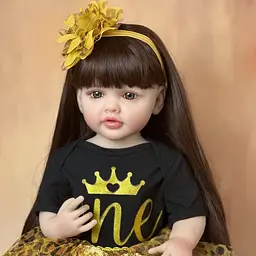 Реалістична Кукла Реборн 55 см повністю вінілова Doll Reborn Baby К0100211 - мініатюра 5