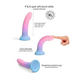 Фалоімітатор Love To Love Dildolls Utopia XL 21 см (мульти) - мініатюра 5