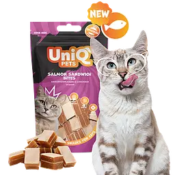 Ласощі для котів Uniq PETS CAT SNACKS MIMI Сендвічі з лососем, 50 г