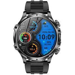 Смарт-годинник Uwatch Smart Turbo Power Rubber 2 ремінці чорний (3256) - мініатюра 6