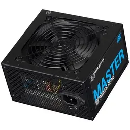 Блок живлення 2E 550 Вт Master Power, Black, ATX, 80 Plus, Active PFC, 120 мм, 3xMolex / 5xSATA / 2xPCI-E 6+2-pin / 1xMB 20+4-pin / 1xCPU 4+4-pin, захист OVP/SCP/OPP/OCP (2E-MP550-120APFC)