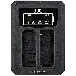 Подвійний зарядний пристрій JJC DCH-ENEL14A USB Nikon EN-EL14/EN-EL14A Для JJC B-ENEL14/B-ENEL14A - мініатюра 5