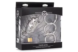 Клітка для члена Master Series Tiger King, 3,5 см, срібляста - мініатюра 7