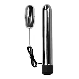 Вібратор Multiple Vibrator, 17 см (сріблястий) - мініатюра 2