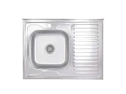 Мийка накладна Brinex 600х800х160мм 1 6080-L, Satin 0,6мм BRIN6080LSAT06