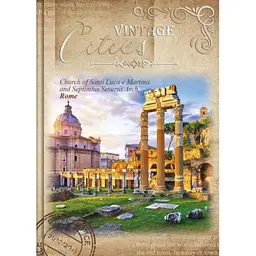 Скетчбук А6/144арк. "Рюкзачок" /ТП-74/ серія "CITIES VINTAGE" чисті аркуші, тв. лам. обкл.+ трафарет, 80 г/м2, мікс (1/12) - мініатюра 3