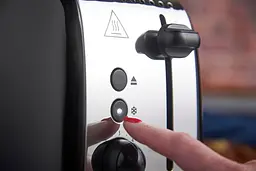 Тостер Russell Hobbs Colours Plus 1600 Вт нержав. підігрів розморозка чорний - мініатюра 5