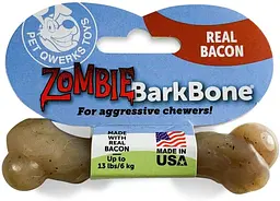 Жувальна кістка для собак Pet Qwerks Zombie Bacon BarkBone з ароматом бекону