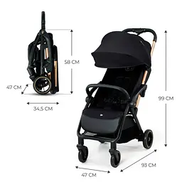Прогулянкова коляска Kinderkraft Apino Raven Black (KSAPIN00BLK0000) - мініатюра 8