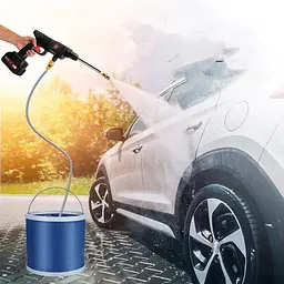 Мийка бездротова акумуляторна ( 2000mAh) для машини будинку саду пістолет розпилювач високого тиску міні автомийка в кейсі UKC - мініатюра 7