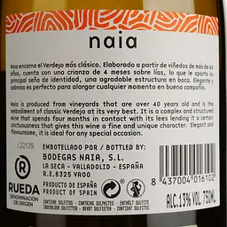 Вино Bodegas Naia Naia, біле, сухе, 13%, 0,75 л (2893) - мініатюра 4