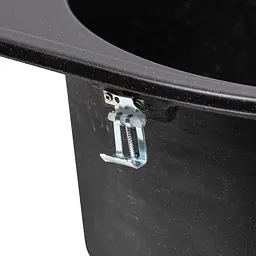 Кухонна мийка Lidz 780x500/200 BLM-14 чорний металік (LIDZBLM14780500200) - мініатюра 4