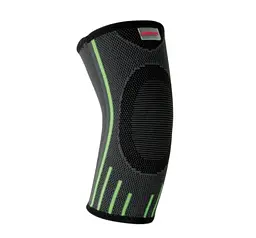 Компресійний налокітник MadMax MFA-283 3D Compressive elbow support Dark grey/Neon green (1 шт) L (MFA-283_L)