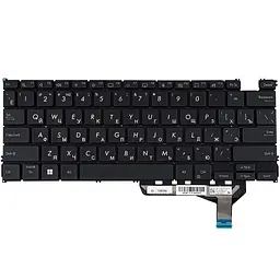 Клавіатура для ноутбука ASUS (UM3402 series) rus чорний без кадру підсвічування клавіш