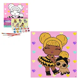 Набір для розпису по номерах для дітей "L.O.L. Surprise! TroopSurprise Queen Bee With Queen Pup" 40х