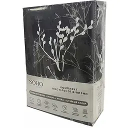 Комплект постільної білизни Soho Сімейний 2 шт. - 150x200 см Branch Grey - мініатюра 5