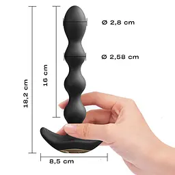 Анальна пробка Dorcel Flexi Balls 18.2 см (чорний) - мініатюра 7