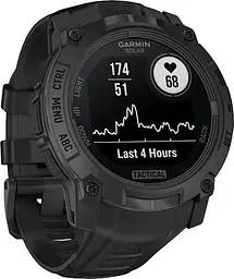 Смарт-годинник Garmin Instinct 3 50mm Solar Tactical Edition Black with Black Band (010-02935-50/90) - мініатюра 4