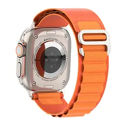 Ремінець для Apple Watch 42 (Series 11-10)/41/40/38, помаранчевий, Alpine Loop Alpina Band, тканинний поліестеровий ремінець для смарт-годин, дихаючий, для активного відпочинку та спорту, ArmorStandart (ARM64978) - мініатюра 5