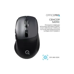 Мишка OfficePro M398B Wireless/Bluetooth Black (M398B) - мініатюра 7