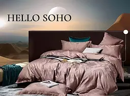 Комплект постільної білизни Євро Boutique 200х230 см Venzel Rosy SOHO pbe0050872 - мініатюра 1