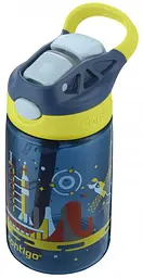 Пляшка дитяча Contigo, 420 мл, синій з малюнком космосу (2116114) - мініатюра 2