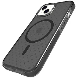 Оригінальний протиударний чохол для iPhone 14/13 Tech21 Evo Check MagSafe Black T21-9817 силіконовий - мініатюра 3