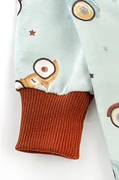 Сліп-піжама з начосом для хлопчика з відкритими ніжками - мініатюра 3