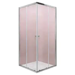 Душова кабіна без піддону Mixxus Cubic SC01-90x90x185-Tr прозоре скло 4мм New chrome MI8366, Хром, прозорий, хром
