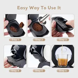 Багаторазовий капсульний адаптер ICafilas для кавоварки Delonghi, Krups Nescafe Dolce Gusto Lumio + 5 кілець - мініатюра 8