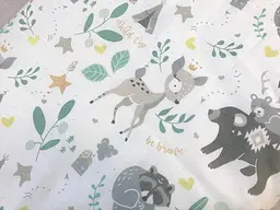 Простирадло бавовняне Moontime в коляску "Лісові звірята" - мініатюра 3