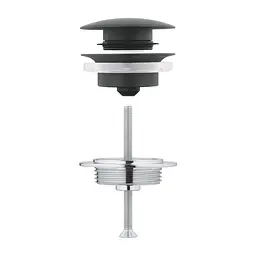 Набір змішувачів 3 в 1 для ванної кімнати Grohe QuickFix Start Black UA303301MQ, Чорний матовий - мініатюра 11