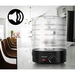 Сушарка-дегідратор для м'яса та овочів Mozano AGD/SUS/03#CZA 500 Вт сито 28 см до 70 °C - мініатюра 7