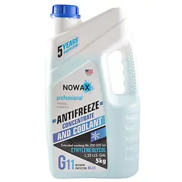 Антифриз Nowax Blue G11 концентрат синій 5 кг (NX05006) - мініатюра 2