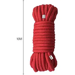 Мотузка для BDSM Mai Bondage Rope Red - мініатюра 2