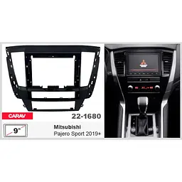 Перехідна рамка Mitsubishi Pajero Sport Carav 22-1680 - мініатюра 2