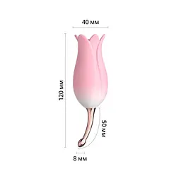 Ультразвуковий вібратор для клітора Otouch Bloom Ultrasonic Clitoris, 2 дод. насадки - мініатюра 2